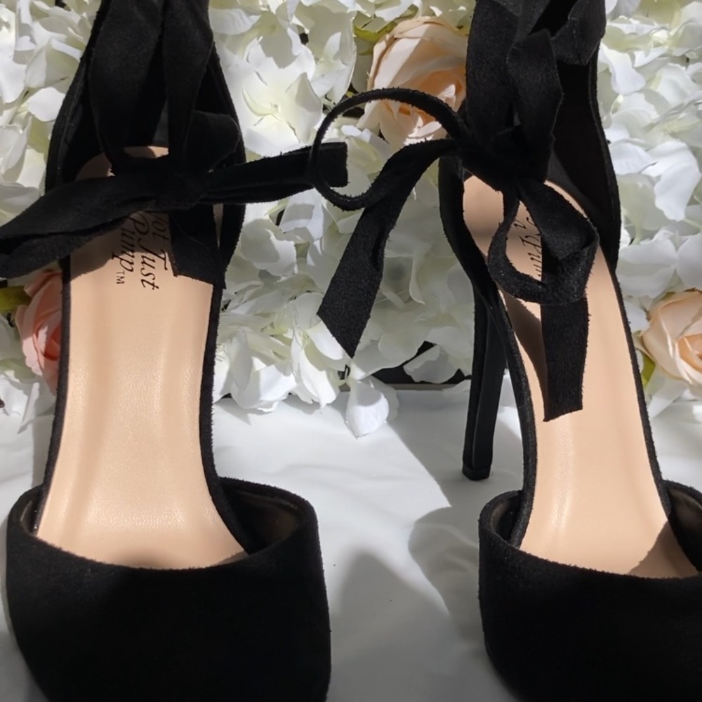 black high heels